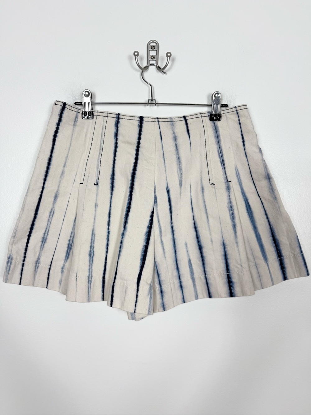 Tory Burch Pleated Cotton Shorts Size 8 - Picture 8 of 8